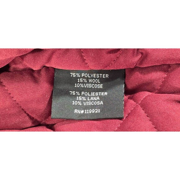 Vintage 90s USA Rugby Varsity Jacket Letterman Patches Red Black Men's M - Picture 10 of 16